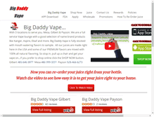 Tablet Screenshot of bigdaddyvape.com